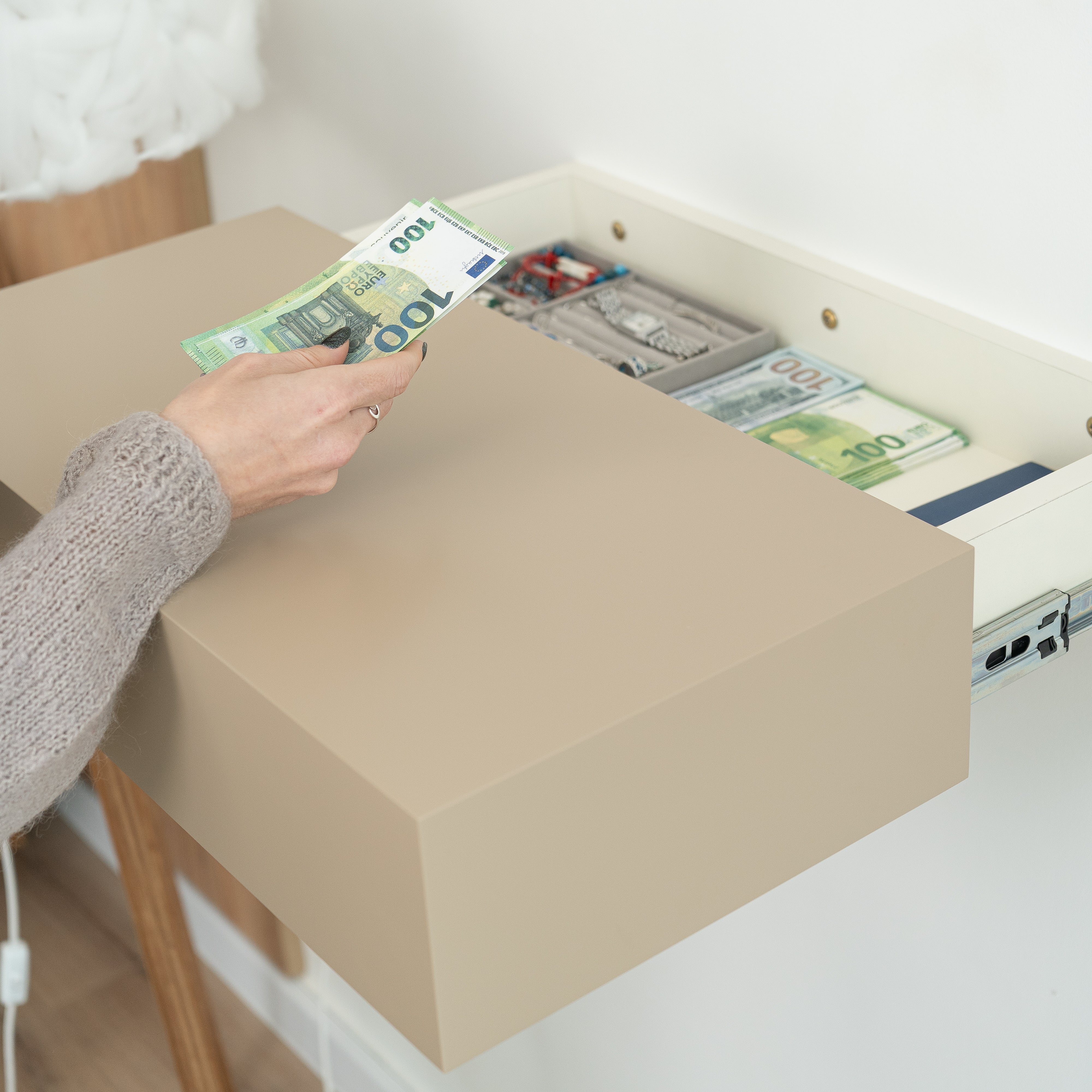 Smart Hidden Drawer Shelf A14