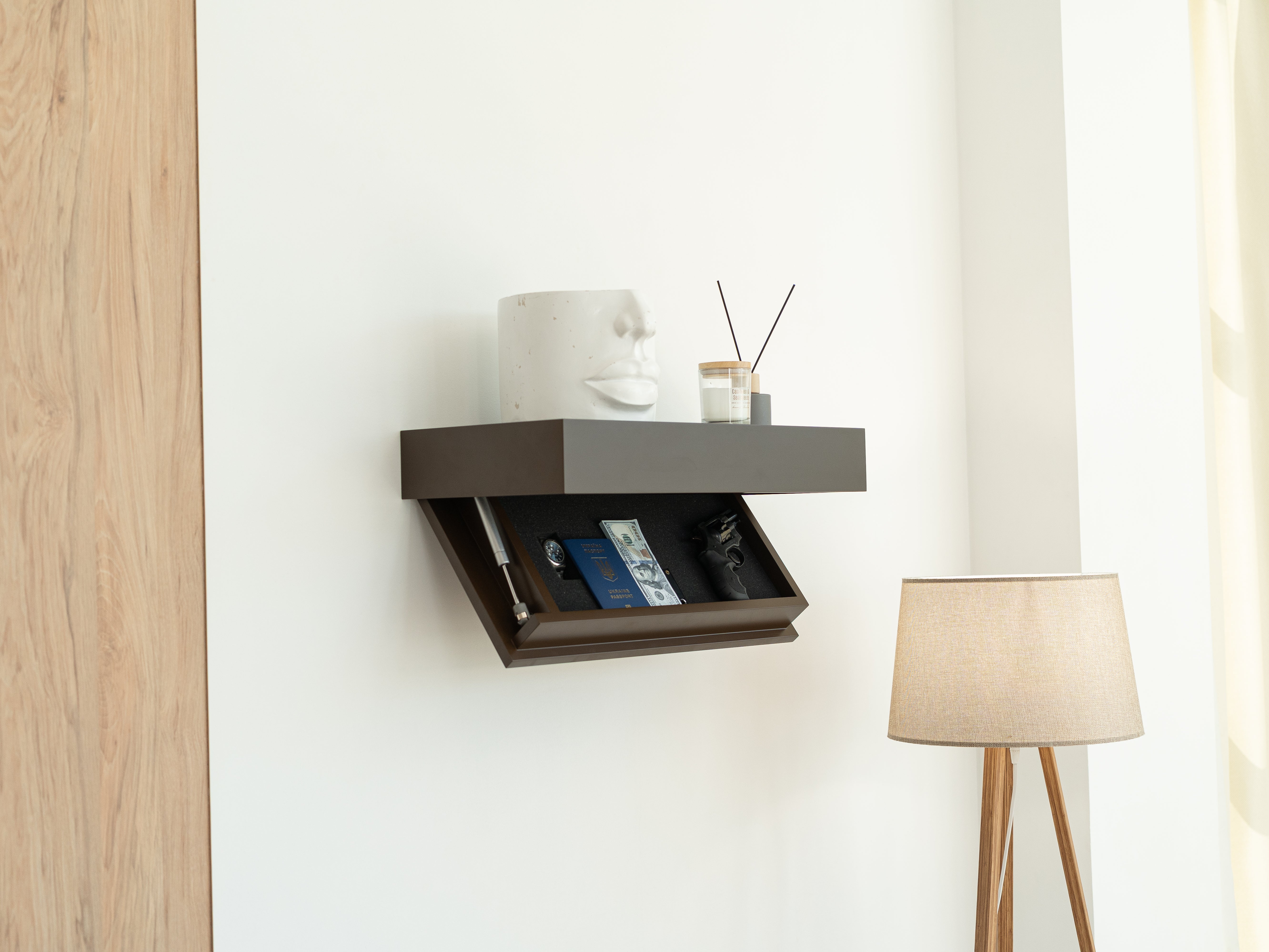 Floating Hidden Safe Shelf: Model A12