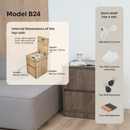 Nachttisch mit abschließbarem, verstecktem Stauraum B26