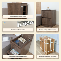 Nachttisch mit abschließbarem, verstecktem Stauraum B26