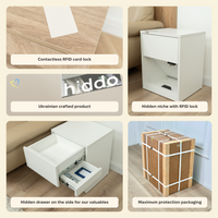 Nachttisch mit abschließbarem, verstecktem Stauraum B24