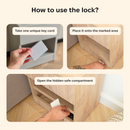 Nachttisch mit abschließbarem, verstecktem Stauraum B24