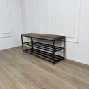 Bench with shoe storage
