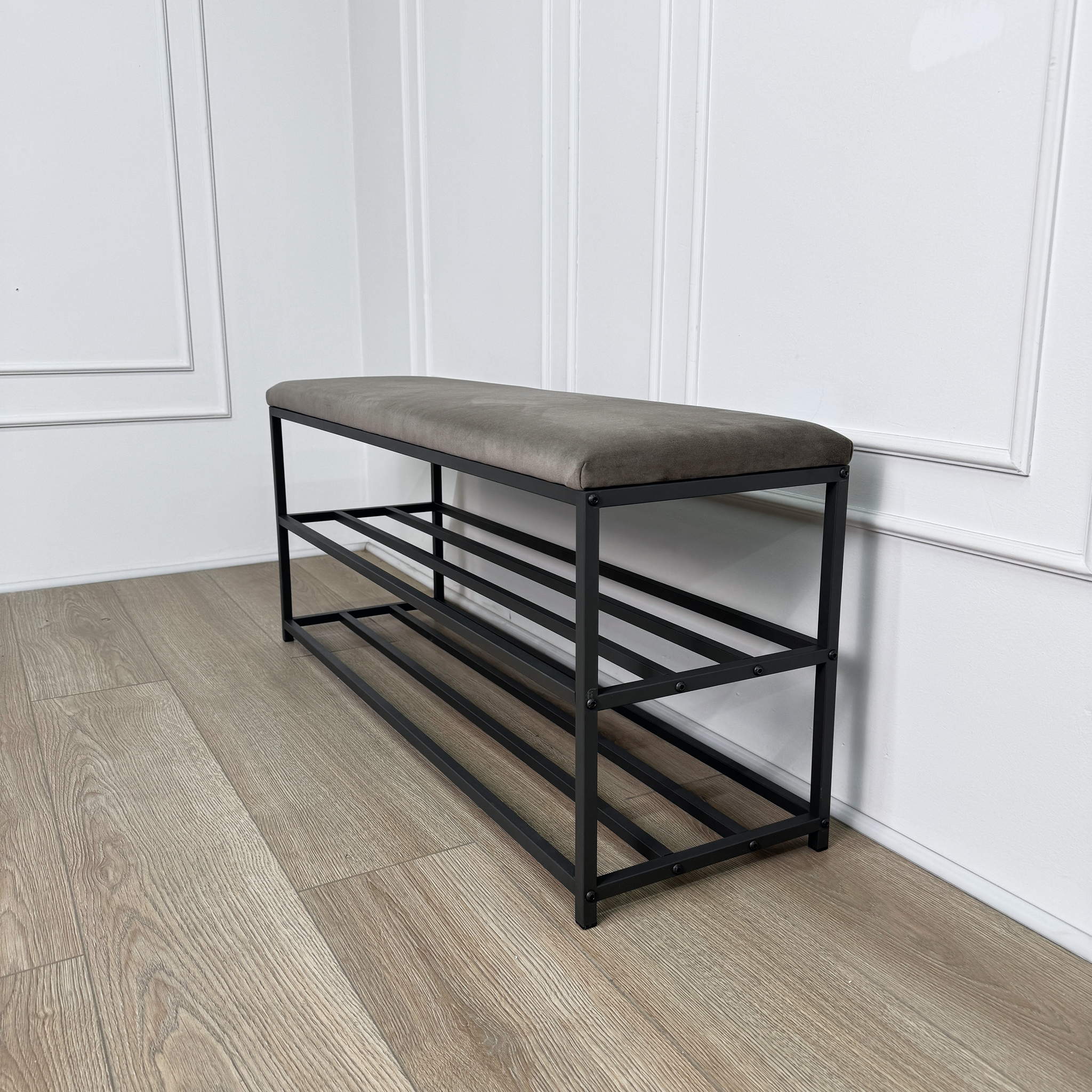Bench with shoe storage
