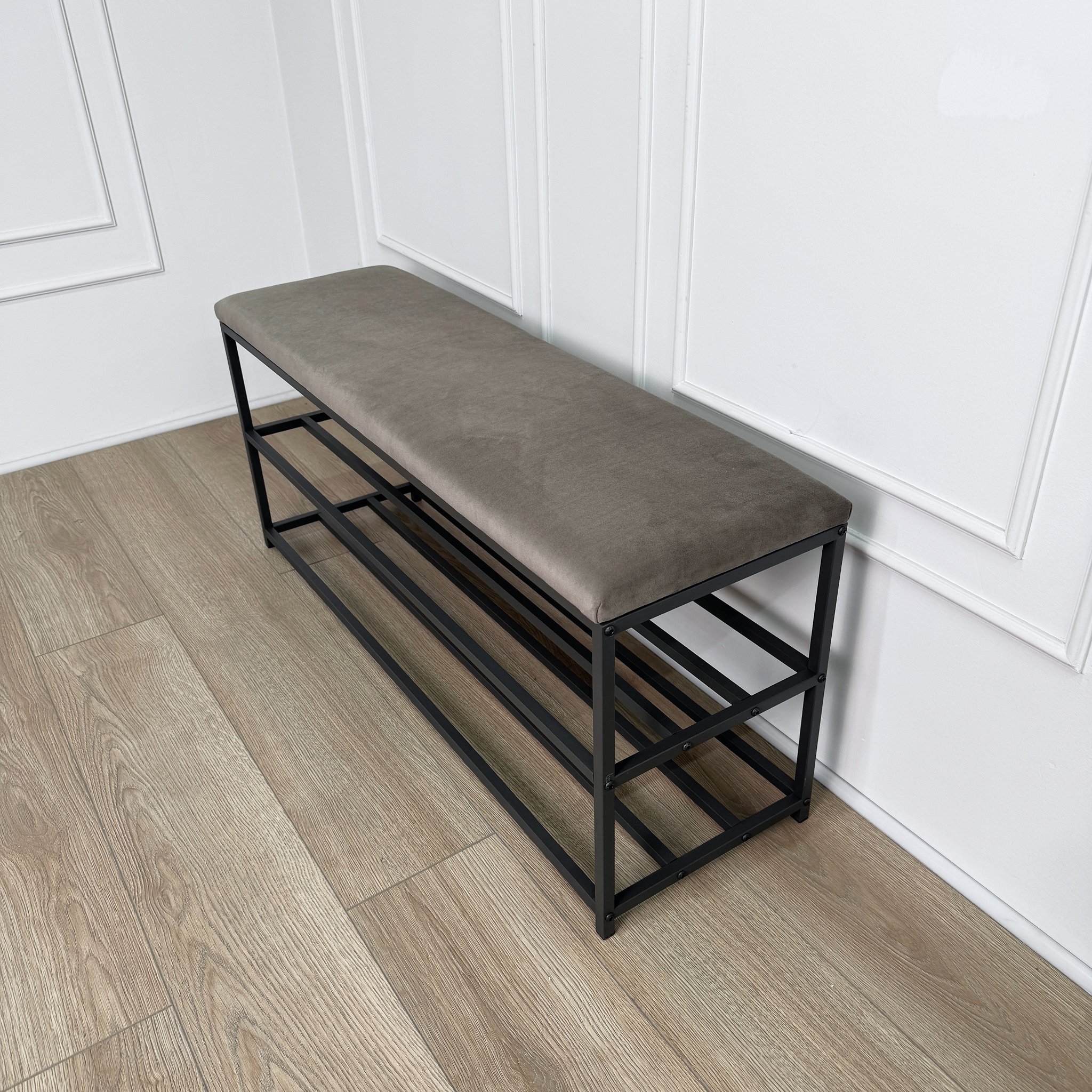 Bench with shoe storage