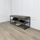 Bench with shoe storage