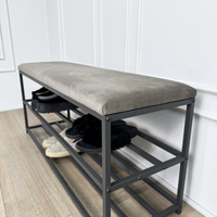 Bench with shoe storage