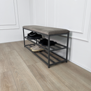 Bench with shoe storage