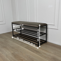 Bench with shoe storage