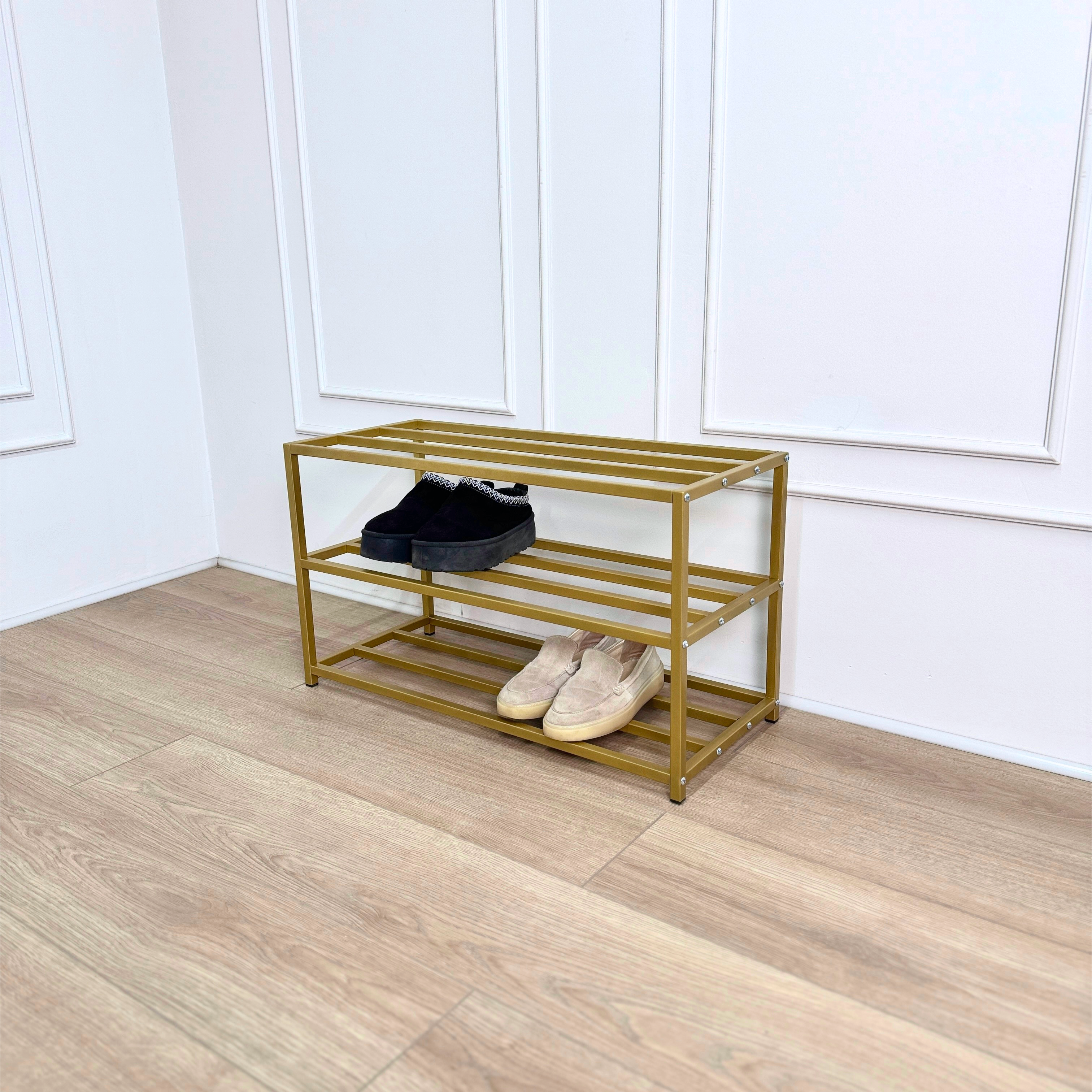 Easy-Build Metal Shoe Shelf