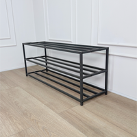 Compact Metal Shoe Rack