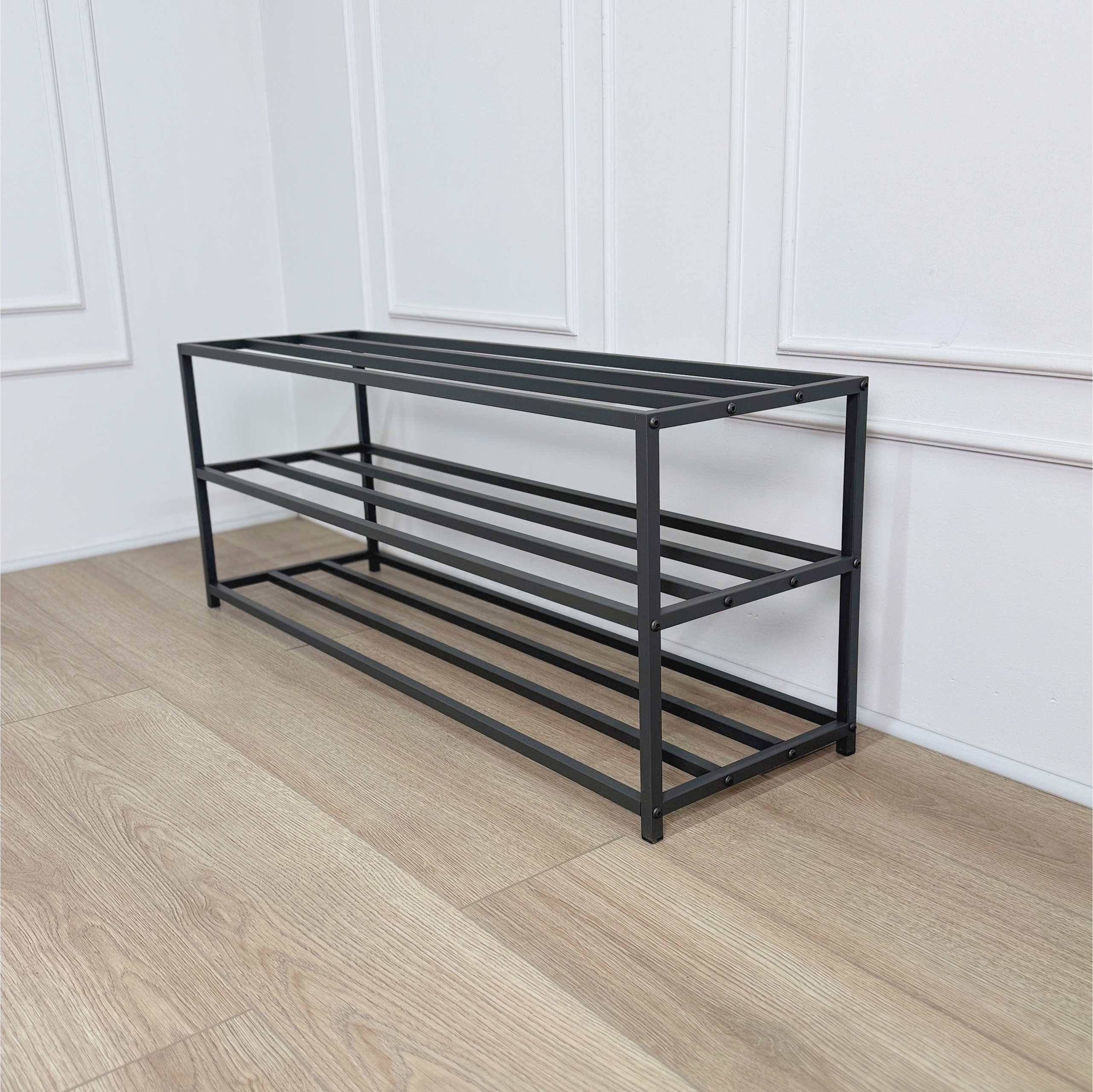 Compact Metal Shoe Rack