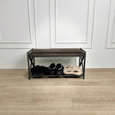 Loft-style bench with shoe storage