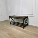 Loft-style bench with shoe storage