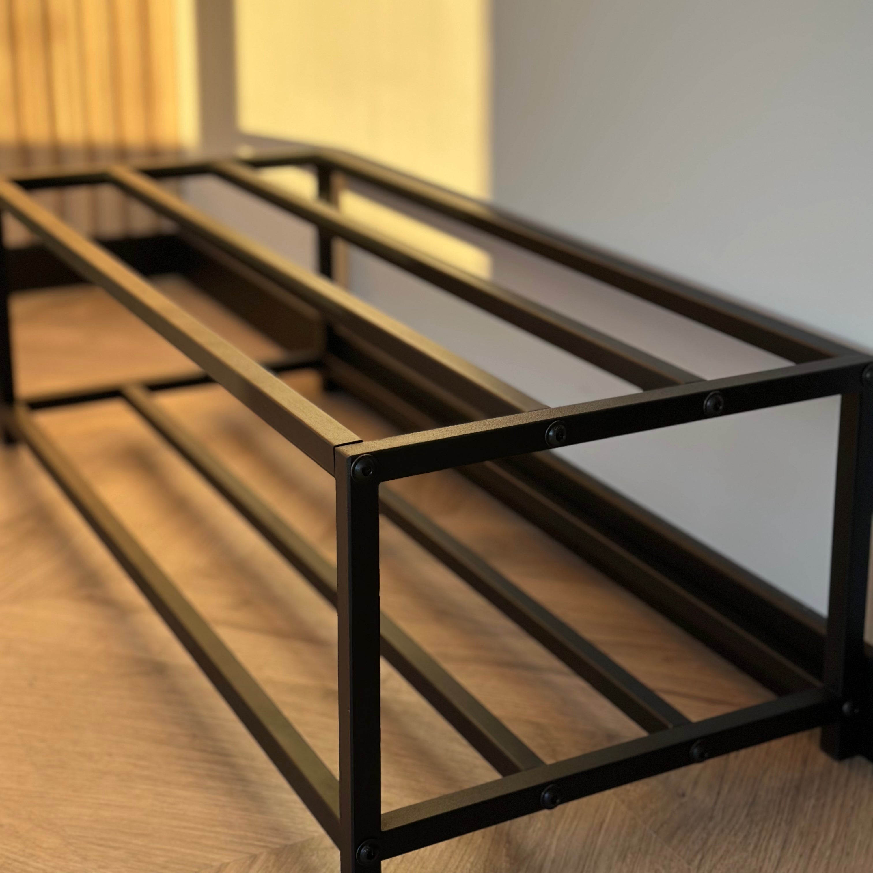 Unassembled Metal Shoe Rack