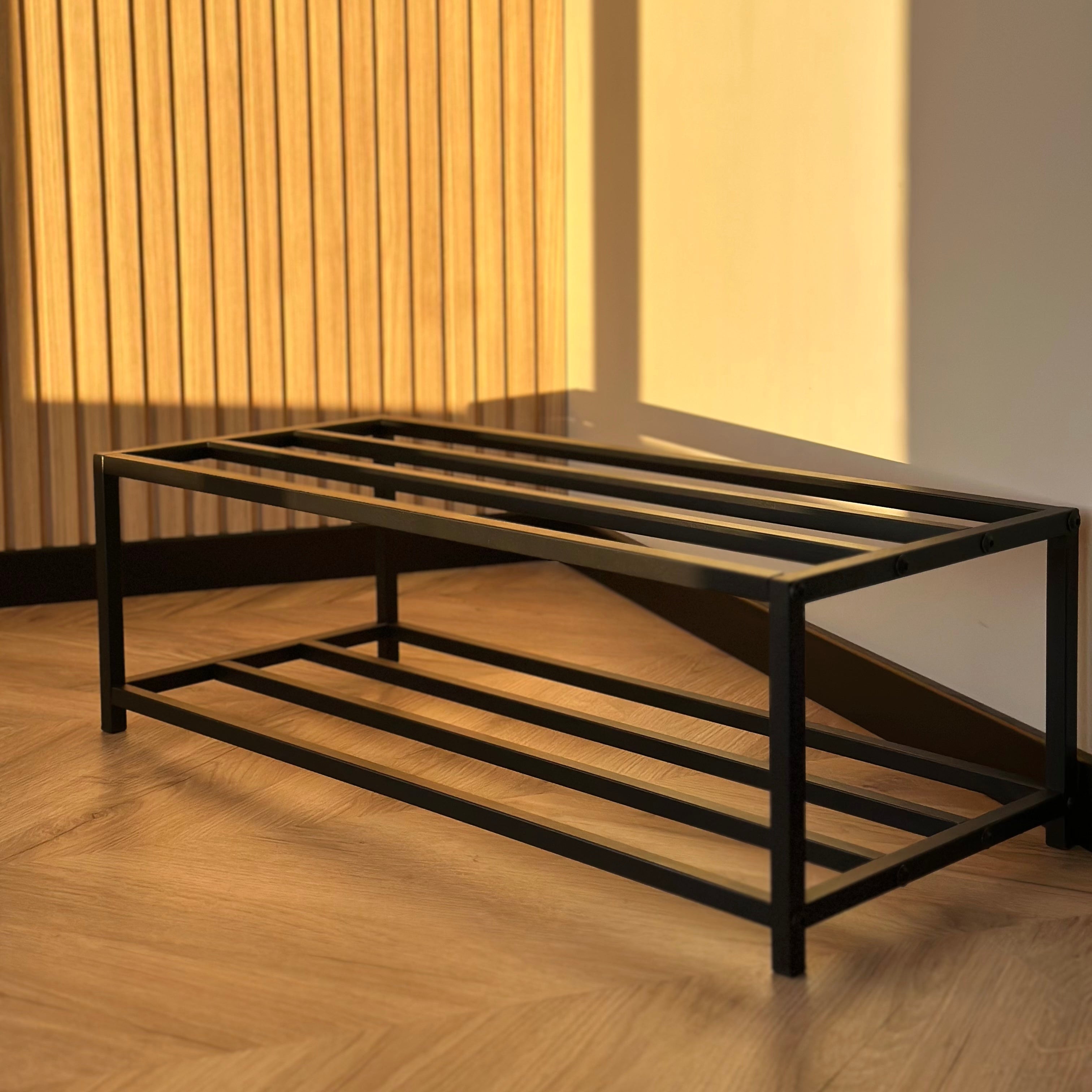Unassembled Metal Shoe Rack