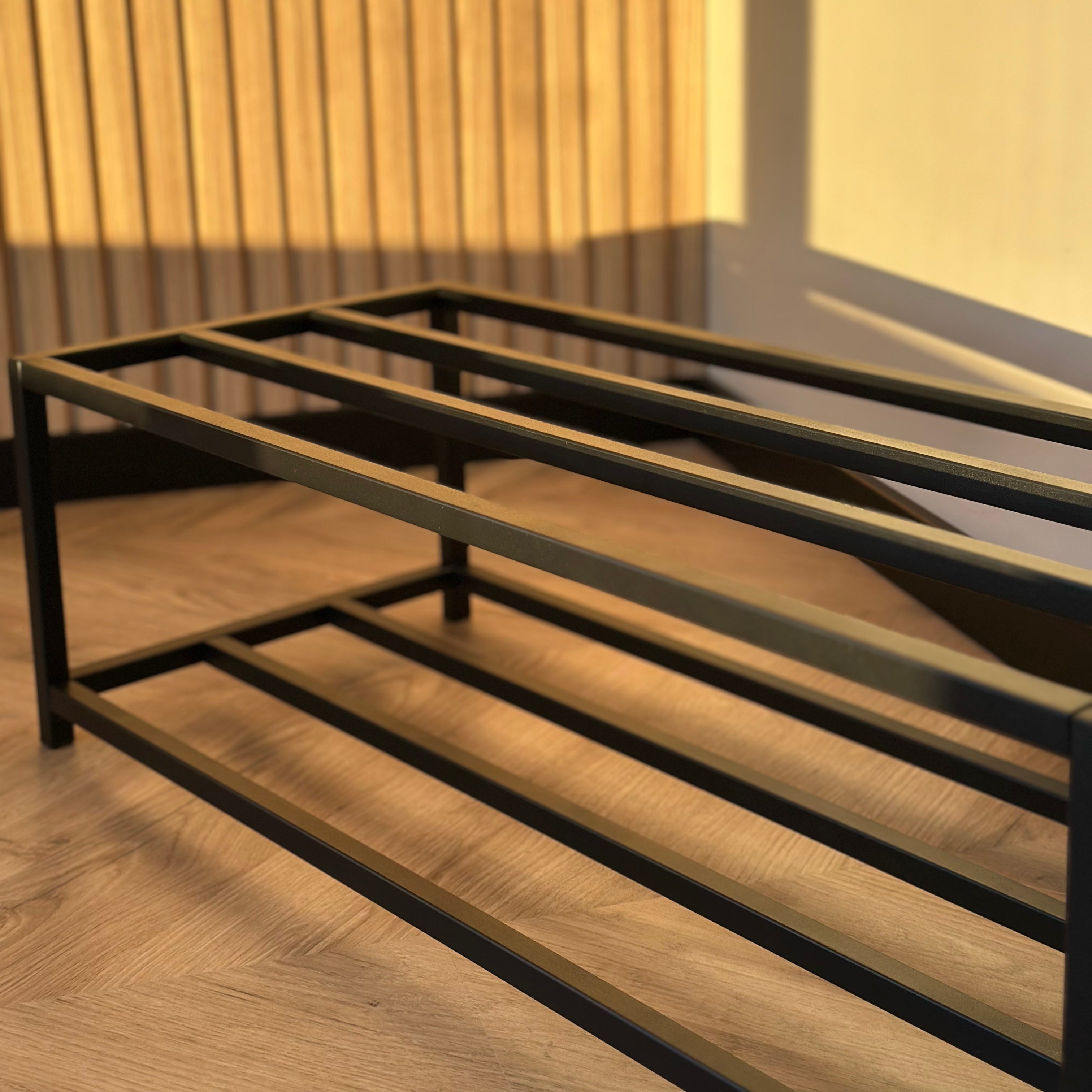 Unassembled Metal Shoe Rack