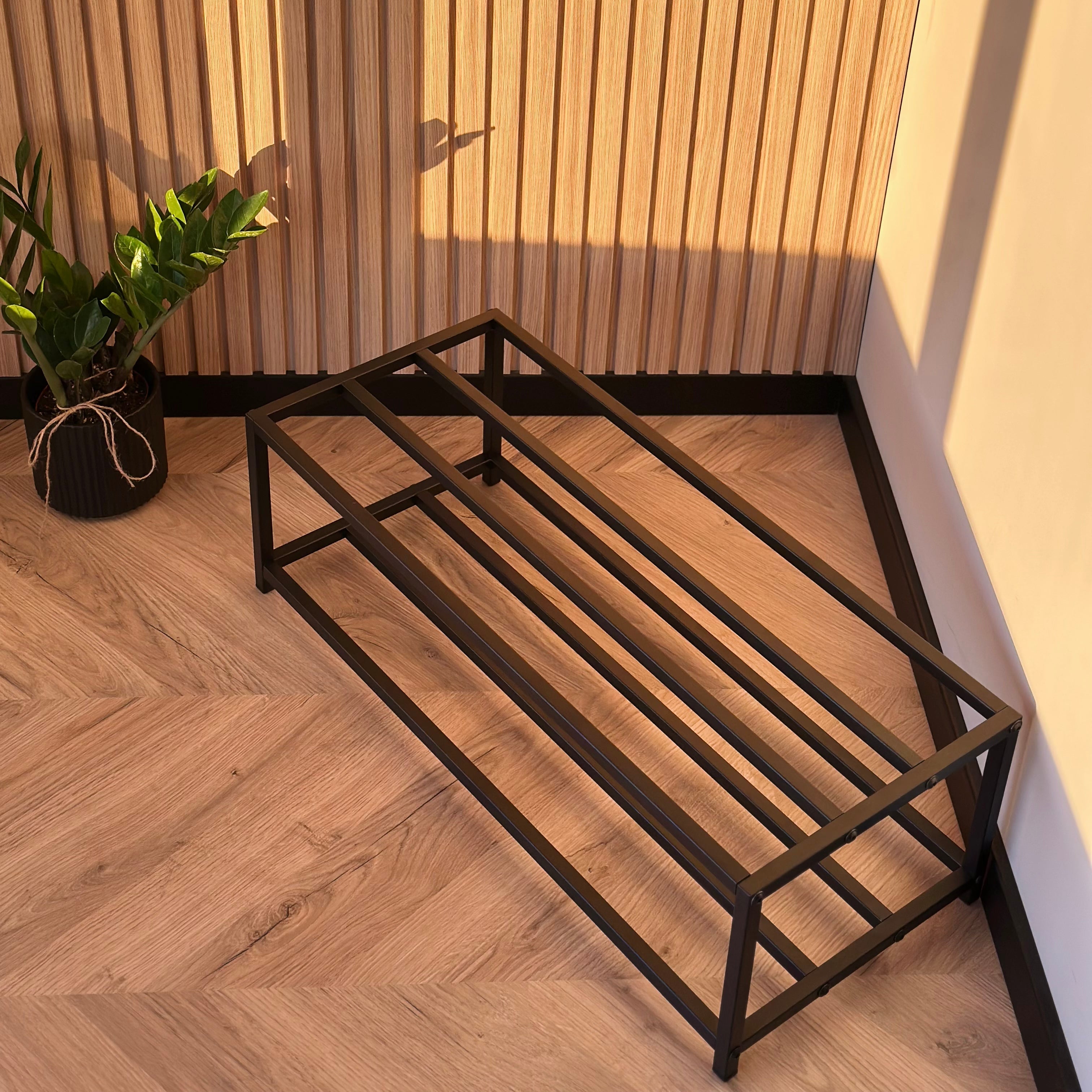 Unassembled Metal Shoe Rack
