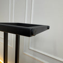 Sleek 3-Tier Black Shoe Rack
