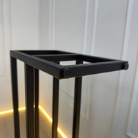 Sleek 2-Tier Black Shoe Rack