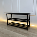 Minimalist 3-Tier Metal Shoe Rack
