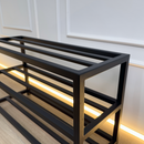 Minimalist 3-Tier Metal Shoe Rack