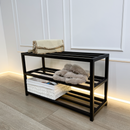 Minimalist 3-Tier Metal Shoe Rack