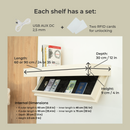 Hidden Wall-Mounted Safe Drawer - Jet Black