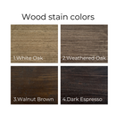 Wall-Mounted Wood & Metal Bookshelf