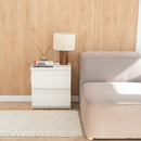 Bedside table with Locked Hidden Storage - White