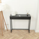 Console Table with Hidden RFID Lock Drawer - Jet Black