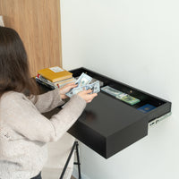 Smart Hidden Drawer Shelf - Jet Black