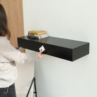 Smart Hidden Drawer Shelf - Jet Black