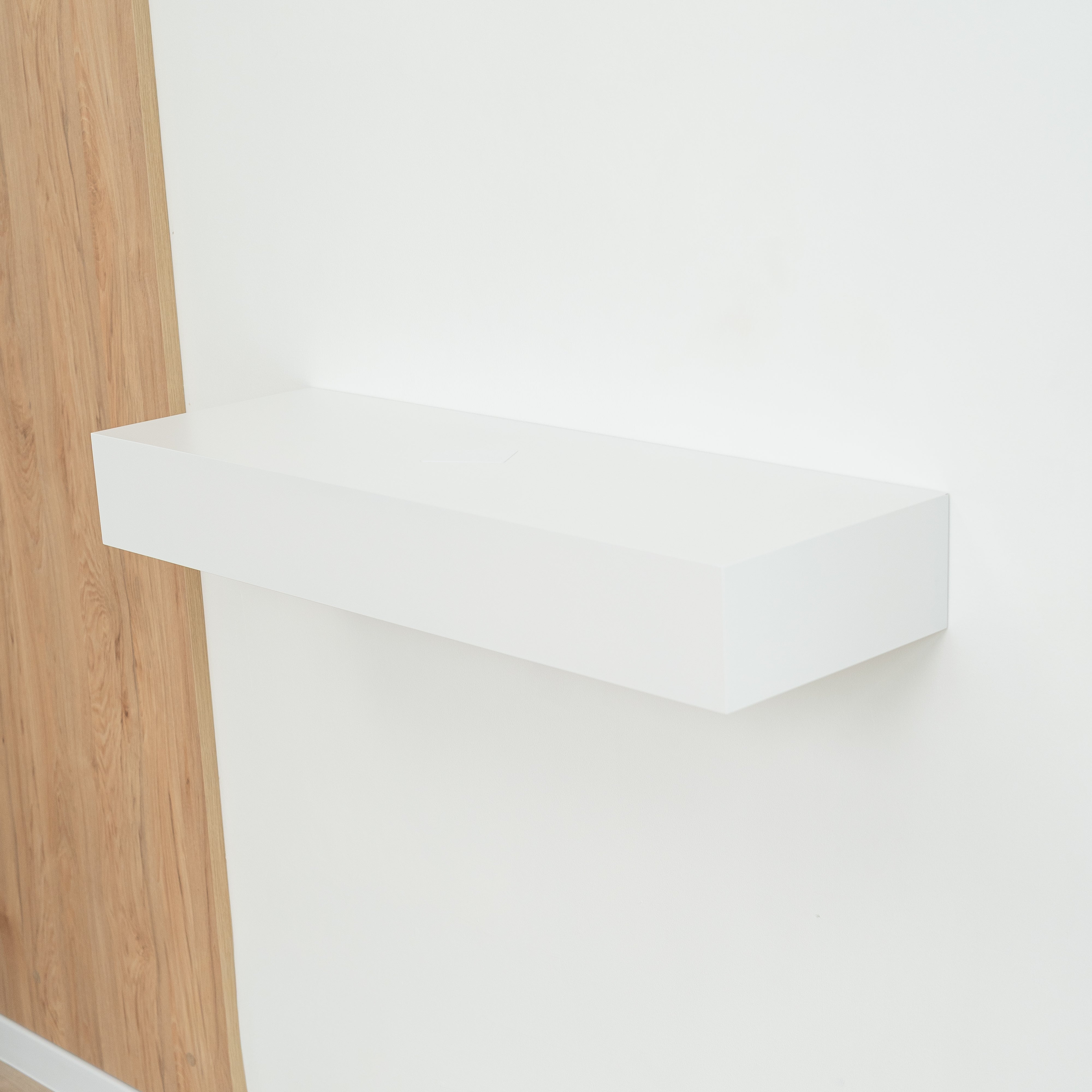 Smart Hidden Drawer Shelf - Signal White