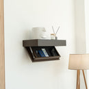 Hidden Wall-Mounted Safe Drawer - Sepia Brown
