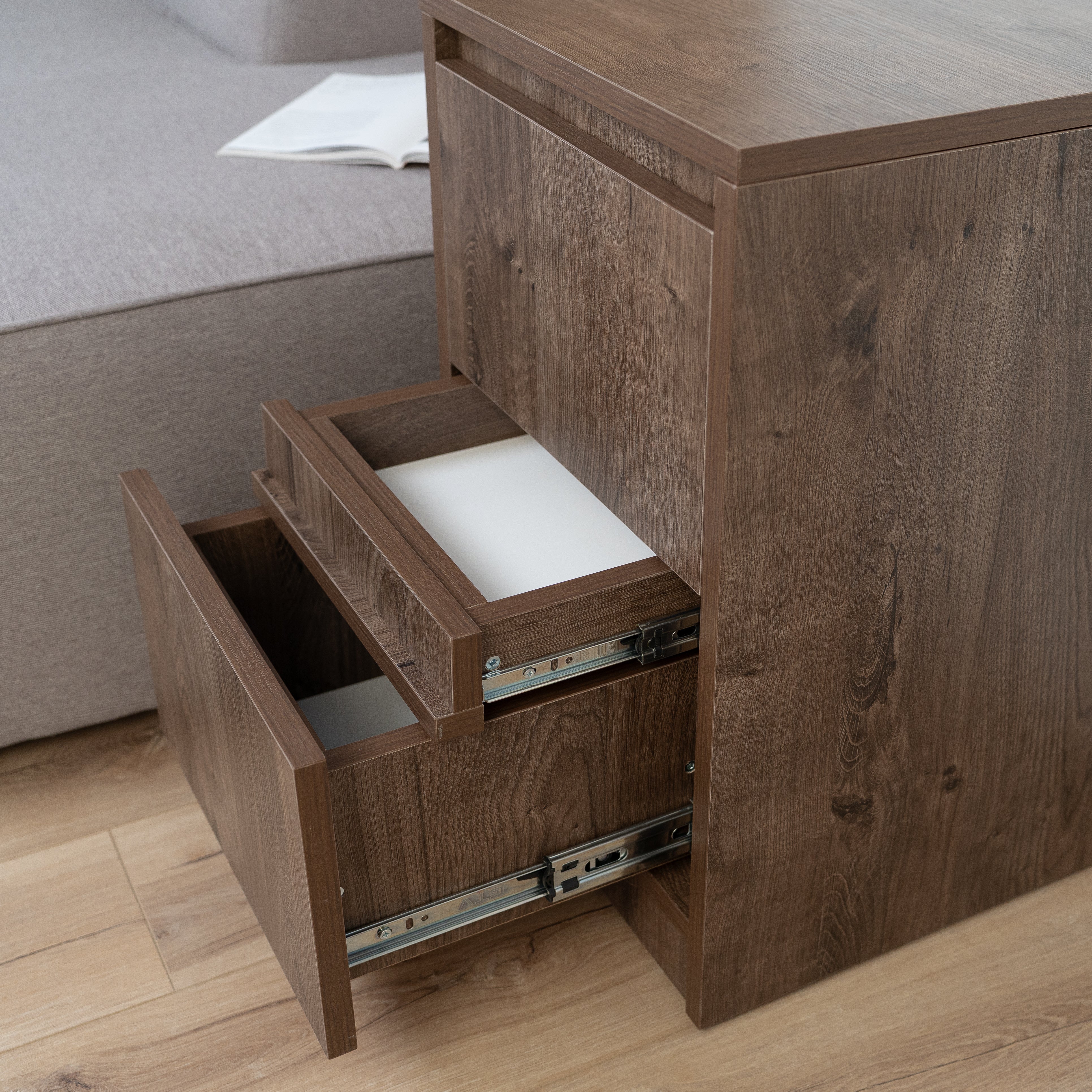 Bedside table with Locked Hidden Storage B26