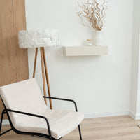 Smart Hidden Drawer Shelf - Pearl White