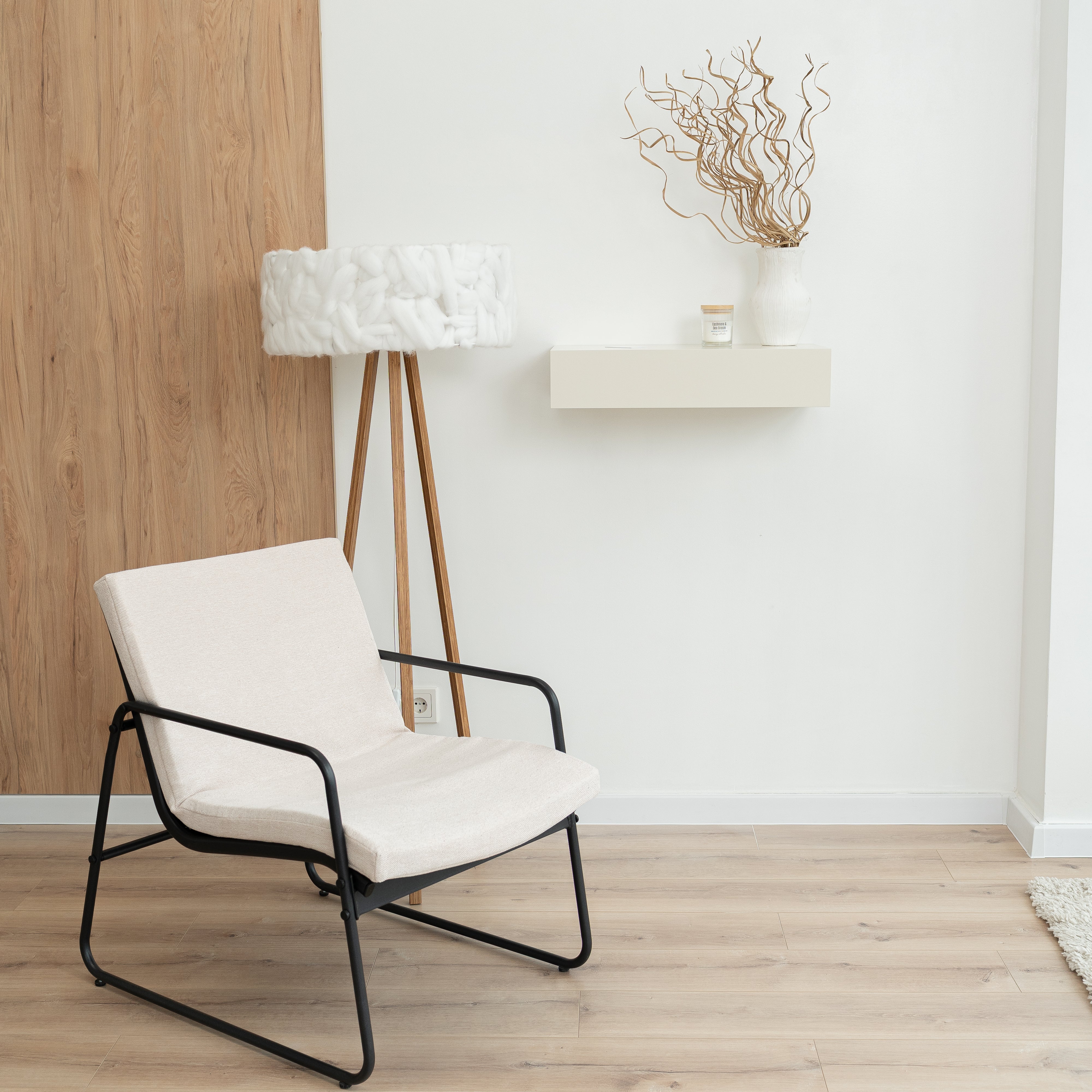 Smart Hidden Drawer Shelf - Pearl White