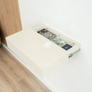 Smart Hidden Drawer Shelf - Pearl White
