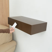 Smart Hidden Drawer Shelf - Sepia Brown