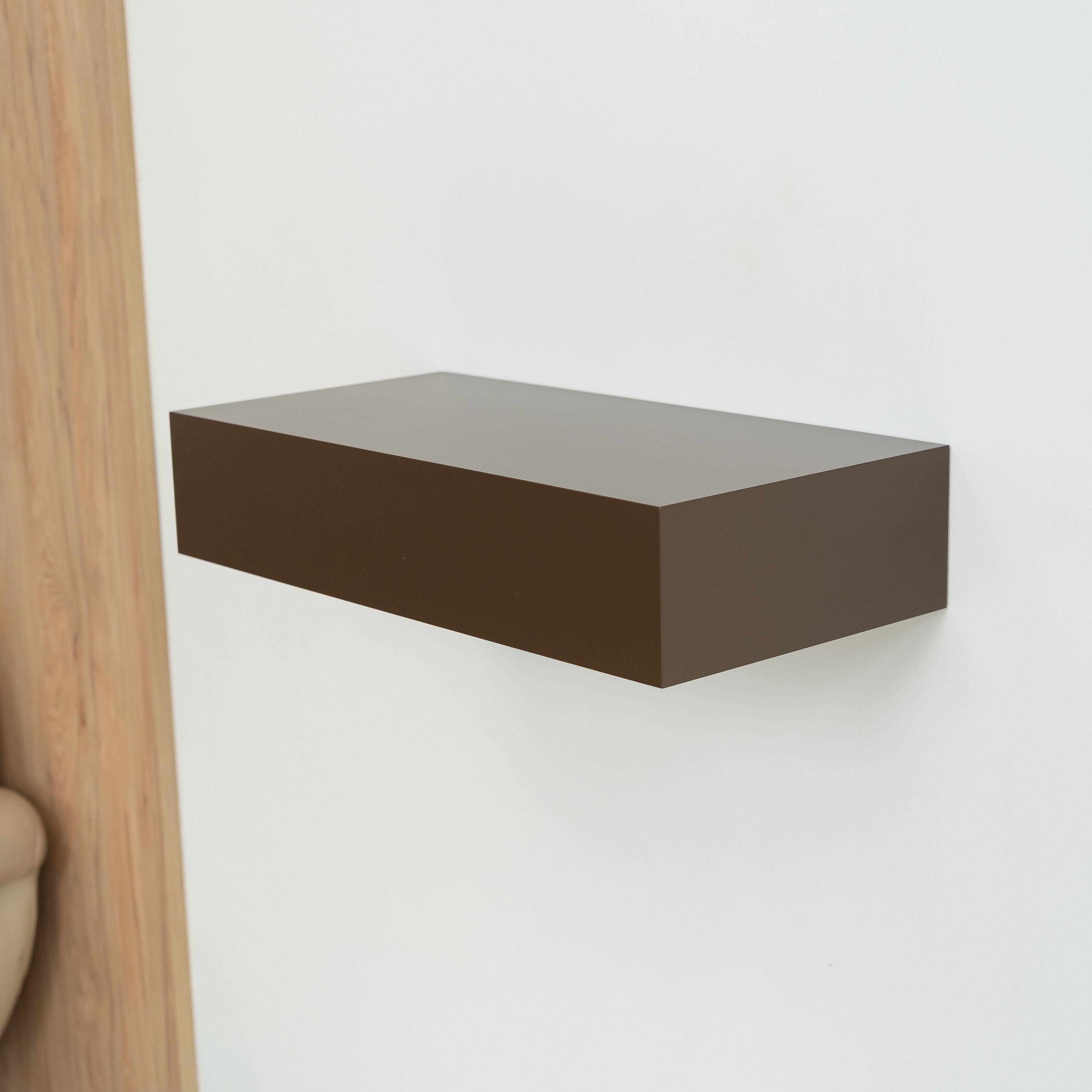 Smart Hidden Drawer Shelf - Sepia Brown