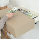 Smart Hidden Drawer Shelf - Gray Beige