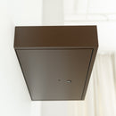 Hidden Wall-Mounted Safe Drawer - Sepia Brown