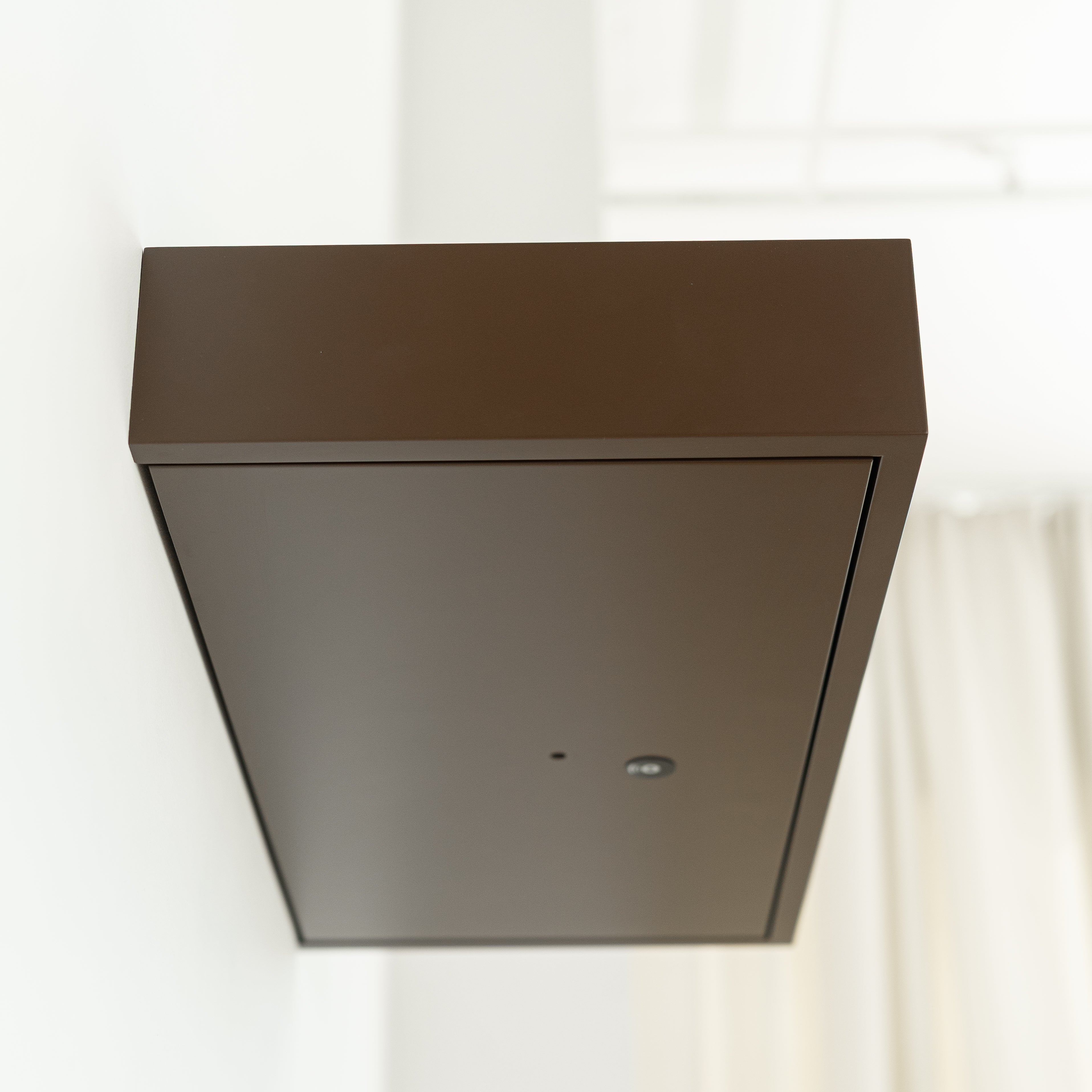 Hidden Wall-Mounted Safe Drawer - Sepia Brown