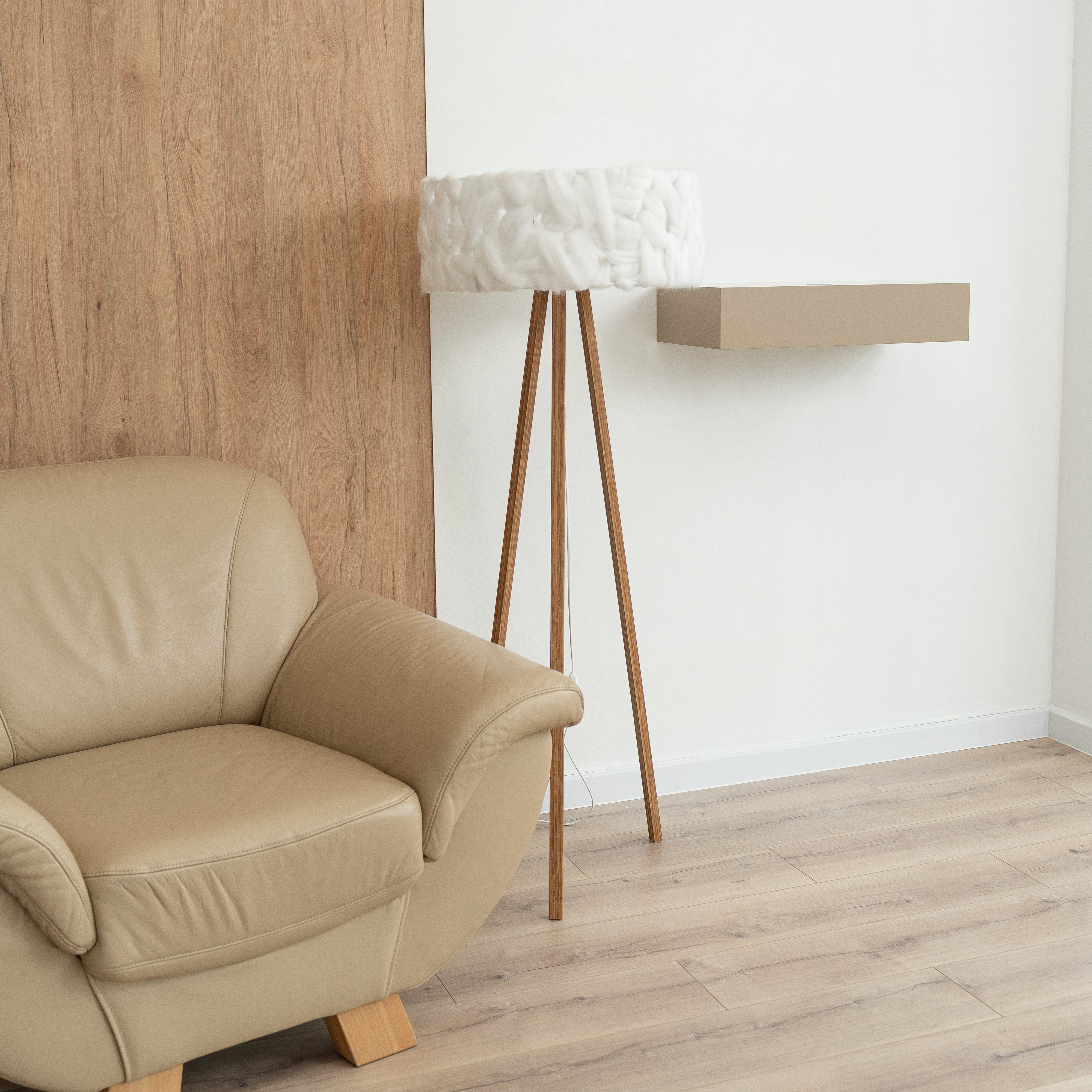 Smart Hidden Drawer Shelf - Gray Beige