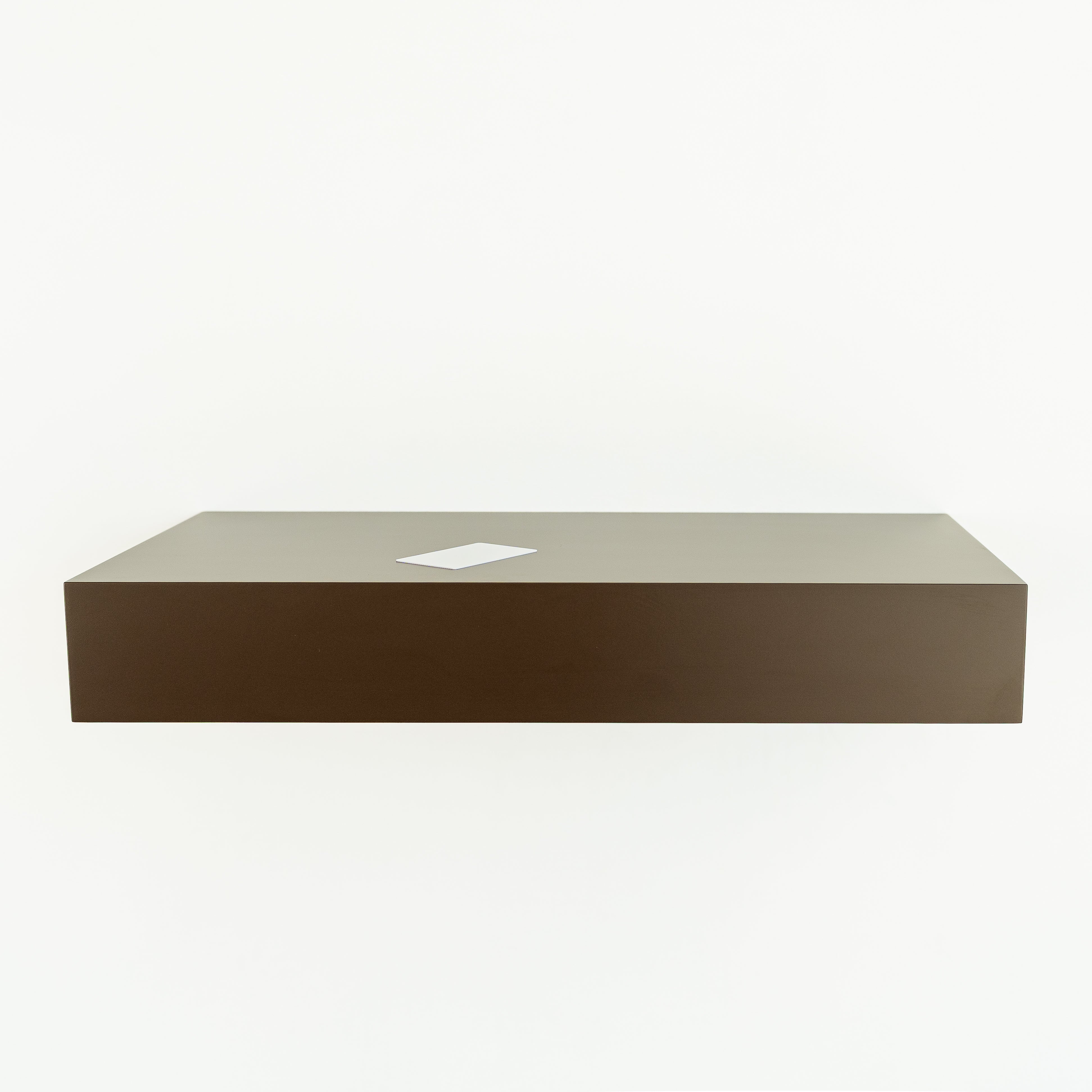 Hidden Wall-Mounted Safe Drawer - Sepia Brown