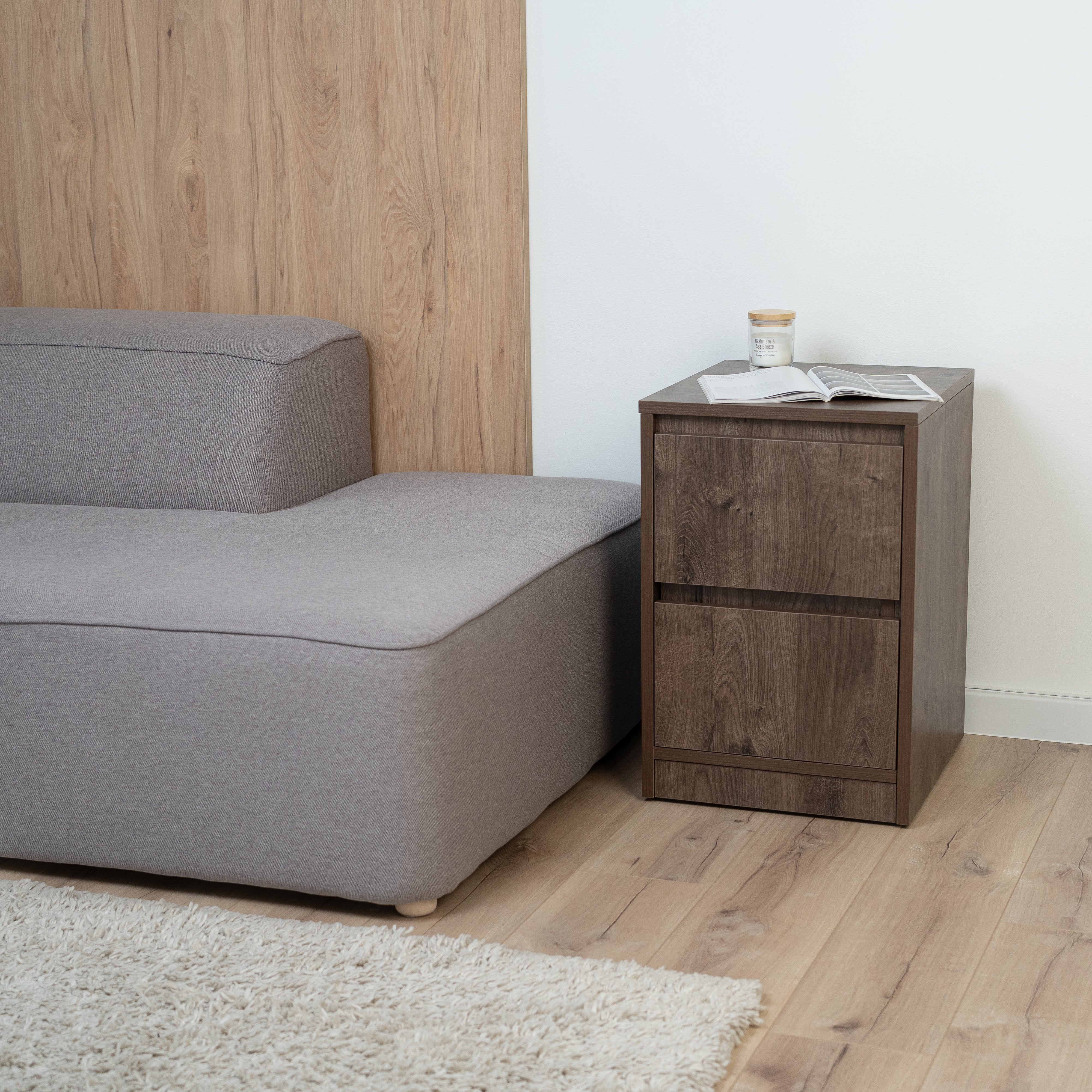 Bedside table with Locked Hidden Storage B26