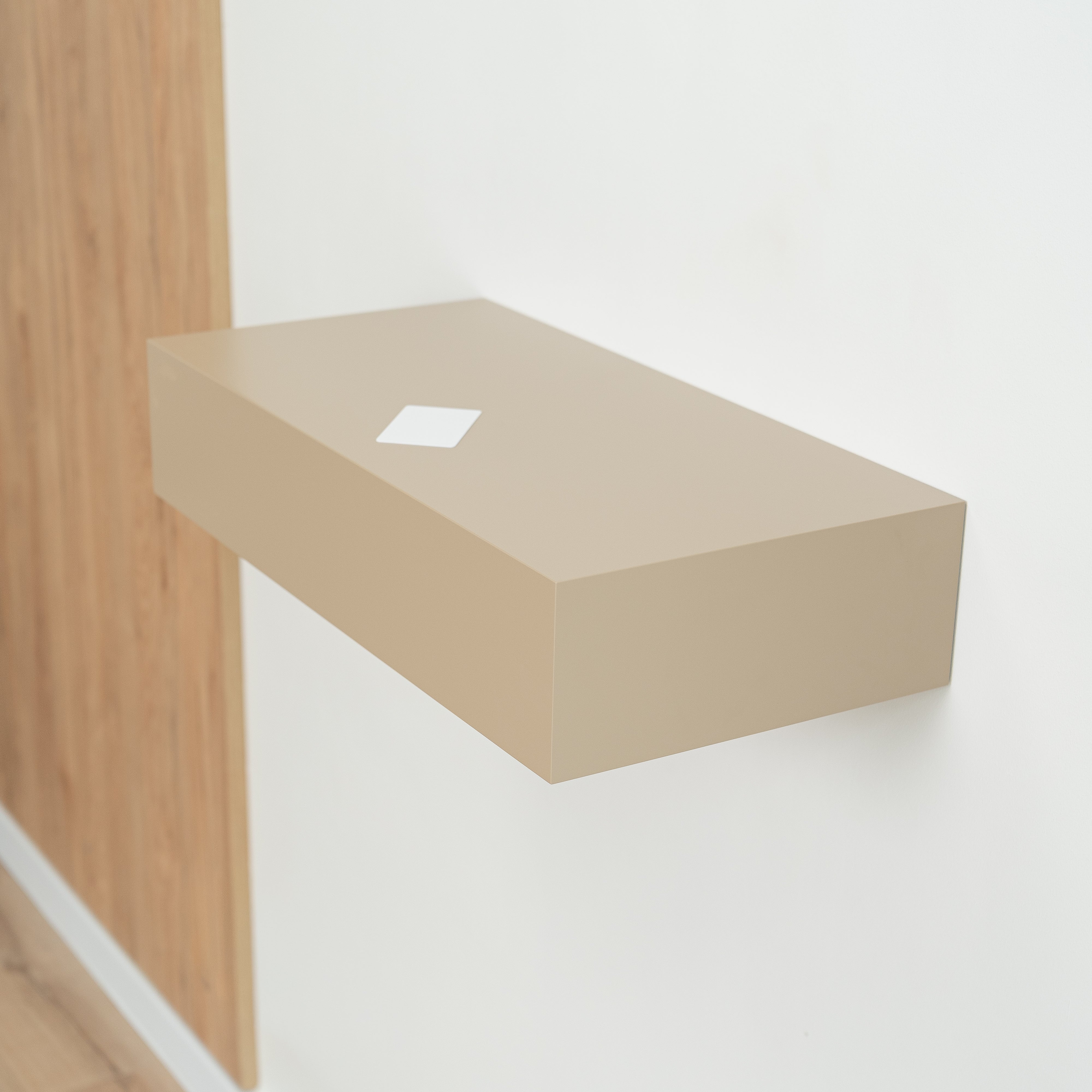 Smart Hidden Drawer Shelf - Gray Beige