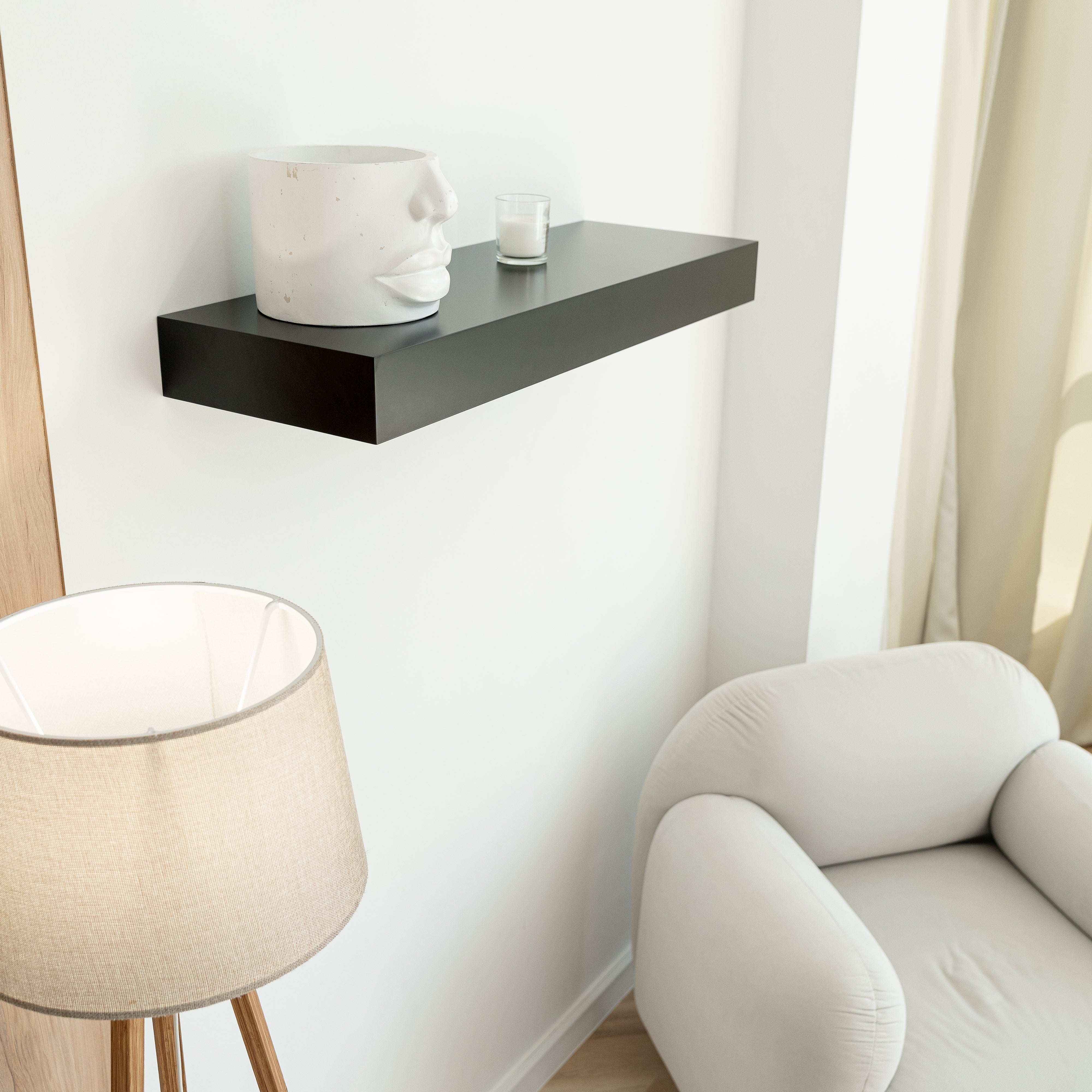Hidden Wall Shelf Safe with Keyless Lock
