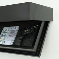 Hidden Wall-Mounted Safe Drawer - Jet Black